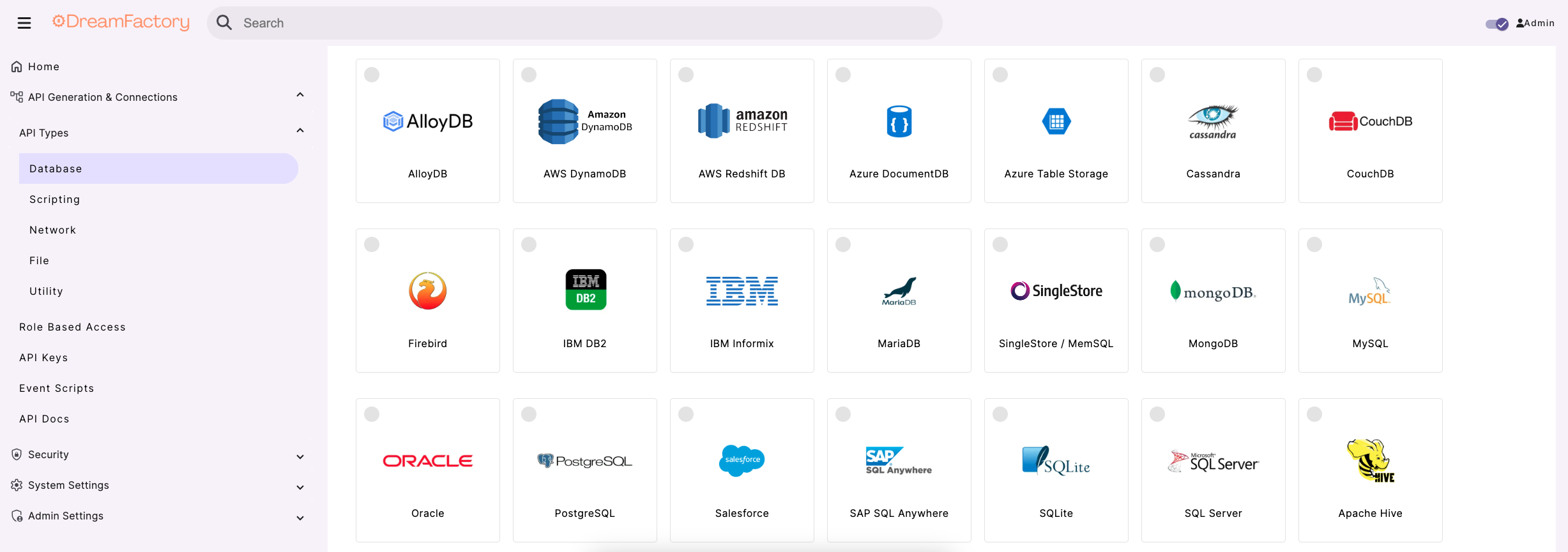 Select MySQL Database Service